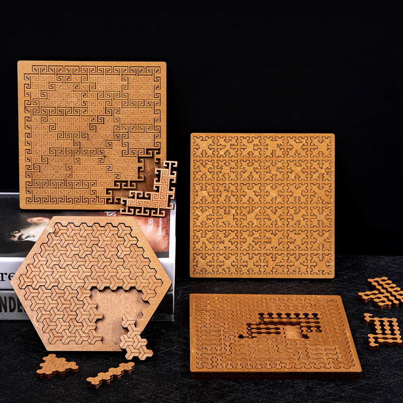 Brain Teaser Cube - Impossible Wooden Puzzle IQ Puzzles for
