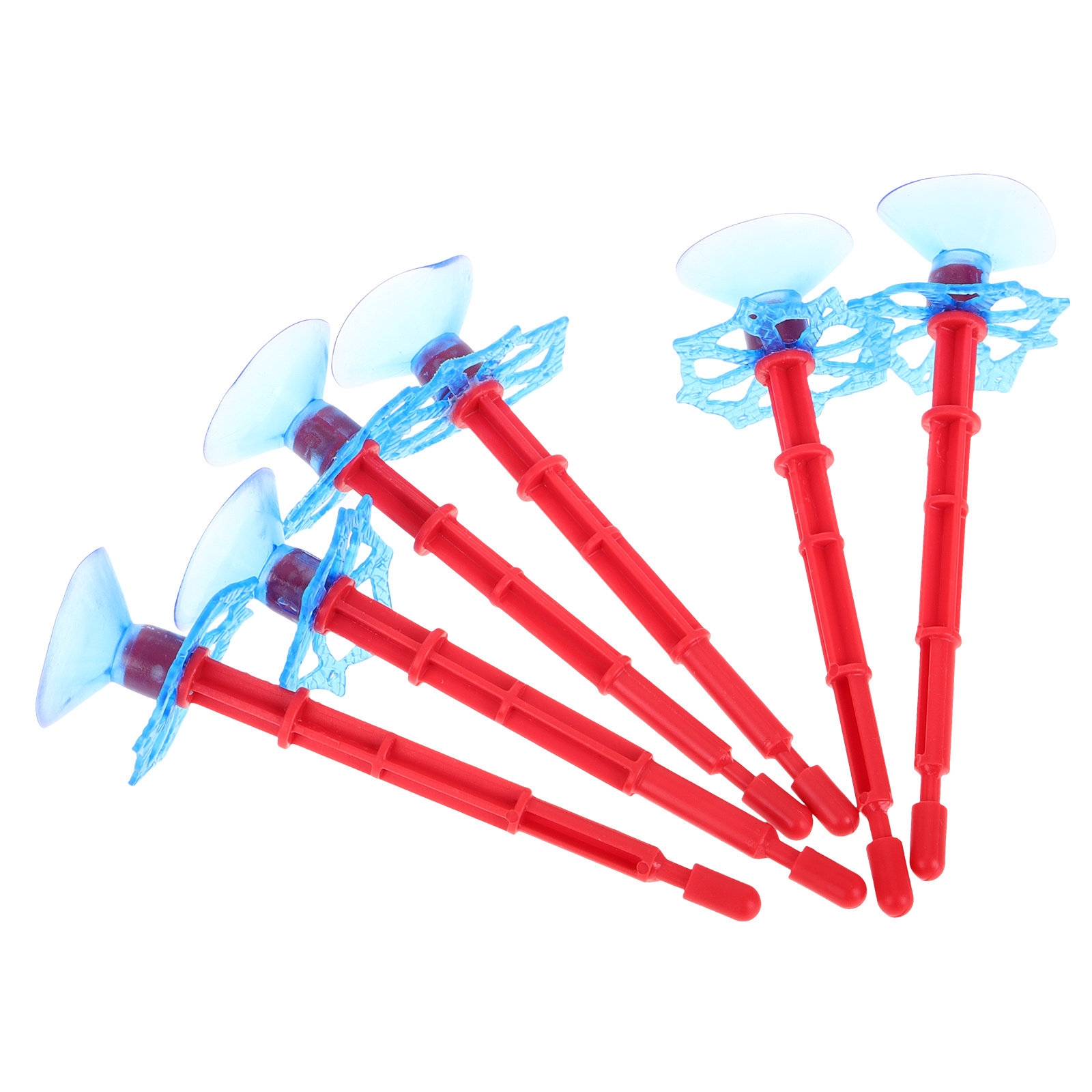 Kids Education Kit - 6Pcs Suction Cup Spider Arrows Launcher