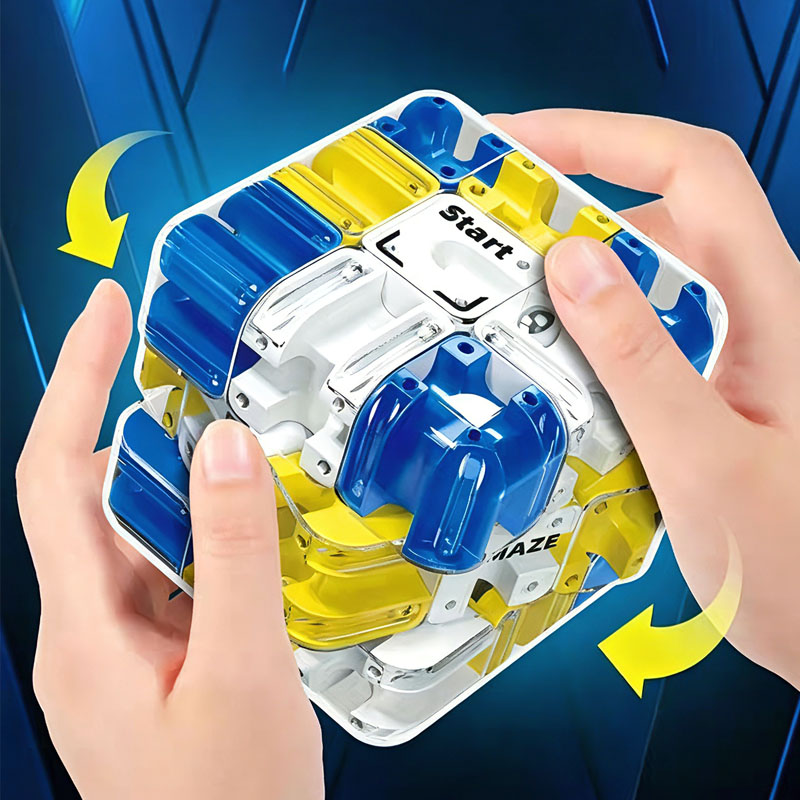 Novelty 3D Rolling Ball Maze C - Brain Teaser Cube recension och pris