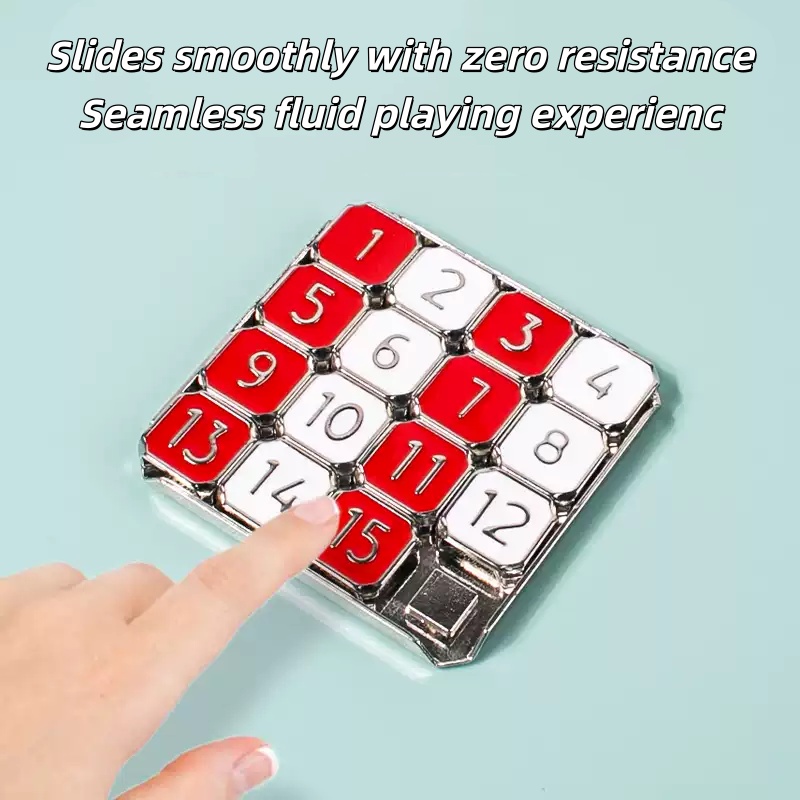 Metal Sliding Puzzle Board Num - Brain Teaser Cube recension och pris