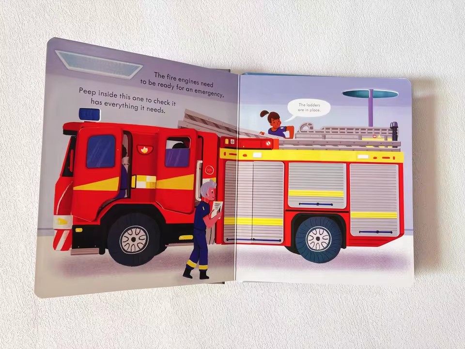 Usborne Peep Inside How A Fire - Kid Education recension och pris