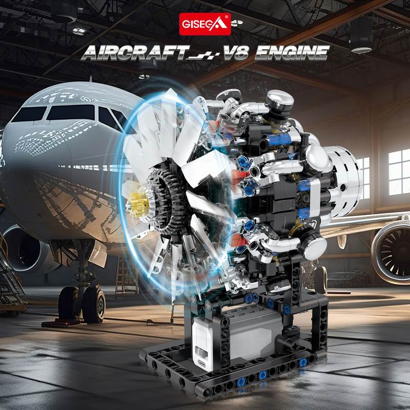G8910 Aviation V8 Engine 558pc - Kids Education Kit recension och pris