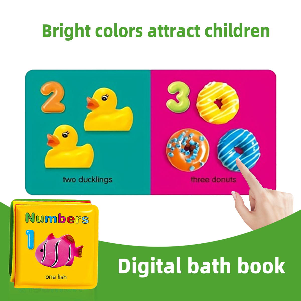Waterproof Baby Bath Book Set  - Number Puzzle Foam recension och pris