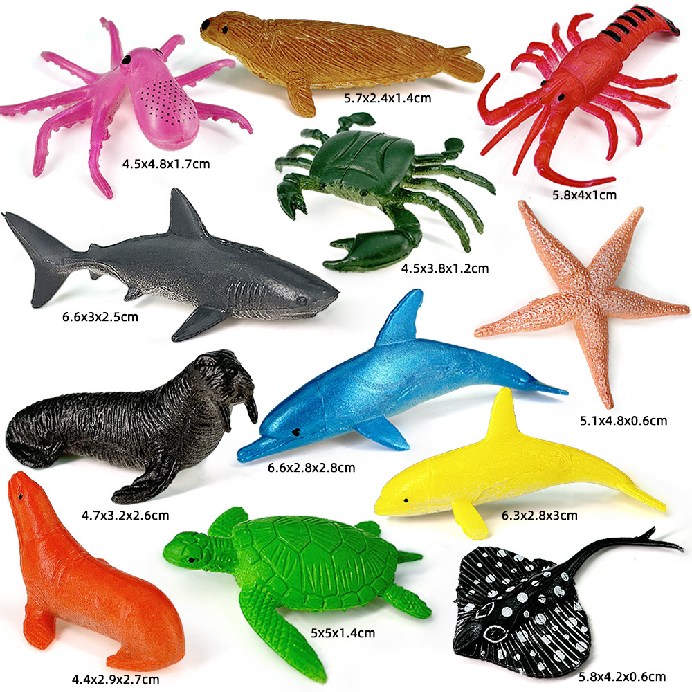 12pcs Ocean Sea Life Set Anima - Kids Education Kit recension och pris