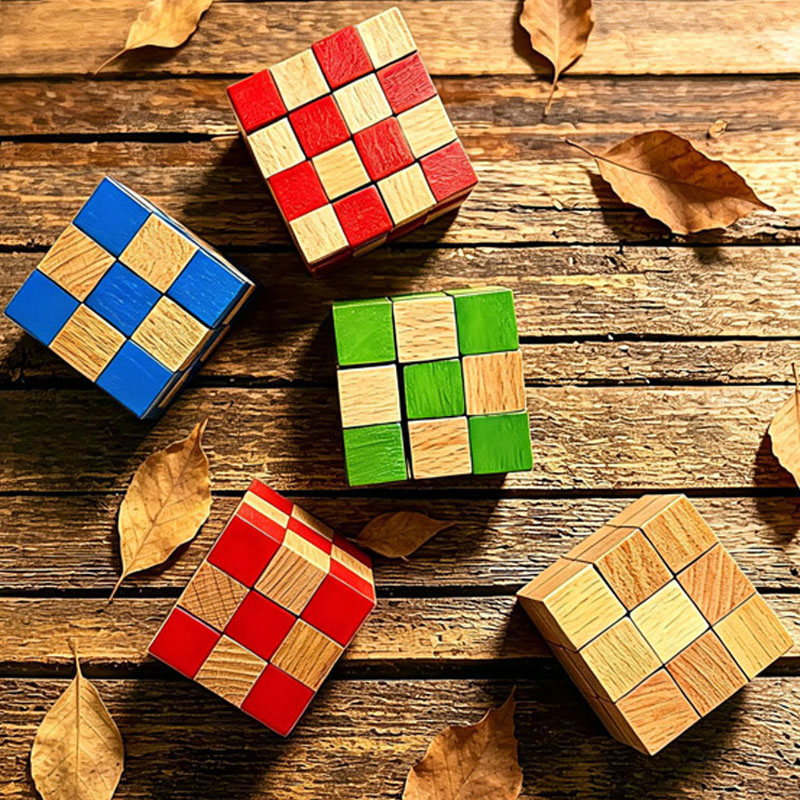 Square Snake Cube Wooden Brain - Brain Teaser Cube recension och pris