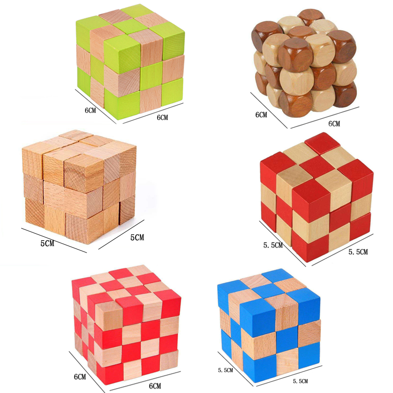 Square Snake Cube Wooden Brain - Brain Teaser Cube recension och pris