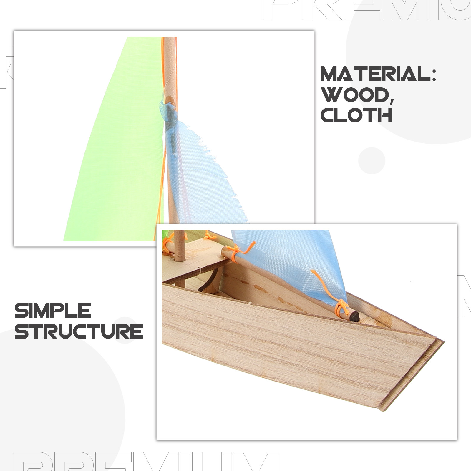 Wood Sailboat Assembly Kit DIY - Kids Education Kit recension och pris