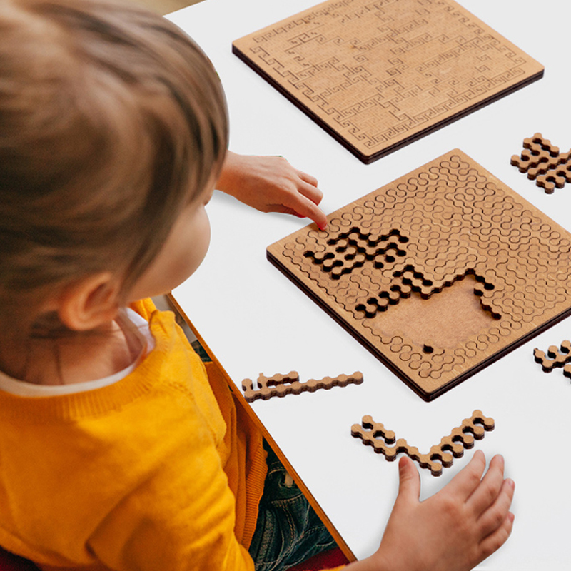 Impossible Wooden Puzzle IQ Pu - Brain Teaser Cube recension och pris