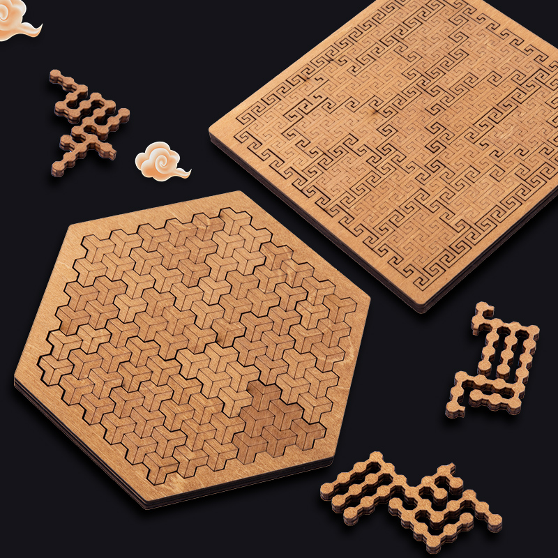 Impossible Wooden Puzzle IQ Pu - Brain Teaser Cube recension och pris