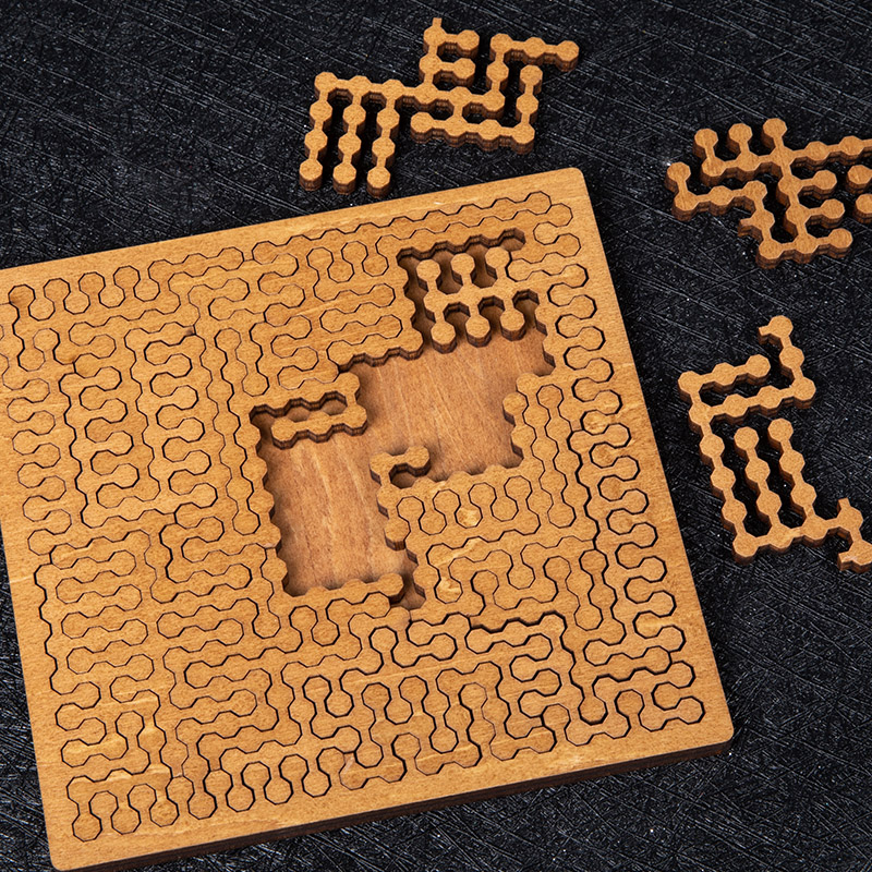 Impossible Wooden Puzzle IQ Pu - Brain Teaser Cube recension och pris