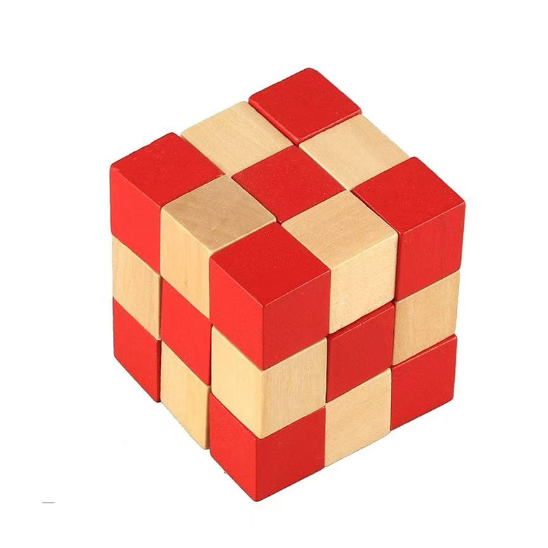 Wooden Snake Cube Puzzle IQ Lo - Brain Teaser Cube recension och pris