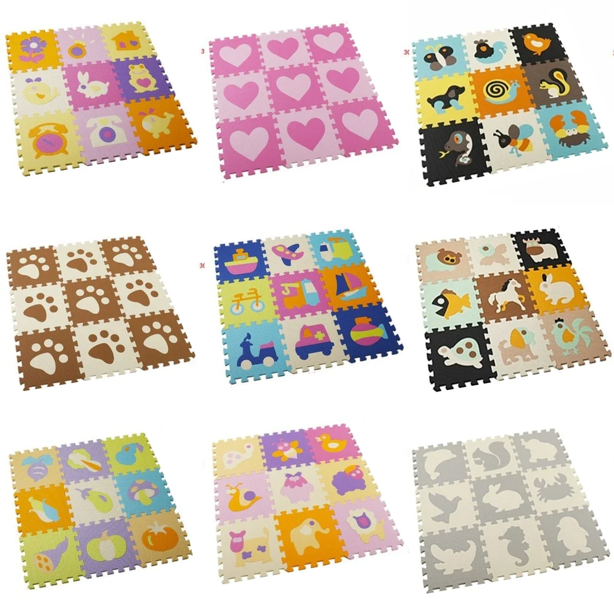 Baby Play Mat 30x30cm Kids EVA - Number Puzzle Foam recension och pris