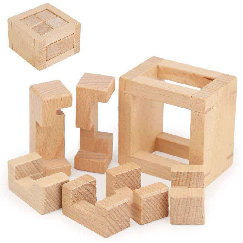 YueYu II Wooden Disentanglemen - Brain Teaser Cube recension och pris