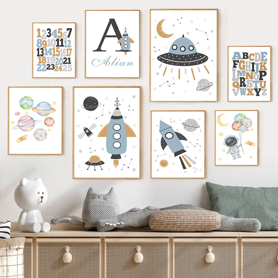 Custom Name Rocket Astronaut A - Kids Education System recension och pris