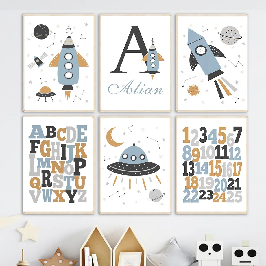 Custom Name Rocket Astronaut A - Kids Education System recension och pris