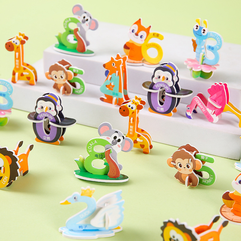 3D Cartoon Animal Number Foam  - Number Puzzle Foam recension och pris