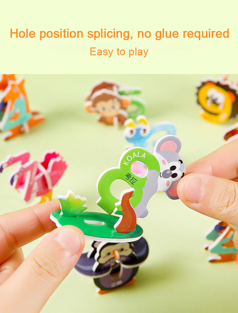 3D Cartoon Animal Number Foam  - Number Puzzle Foam recension och pris