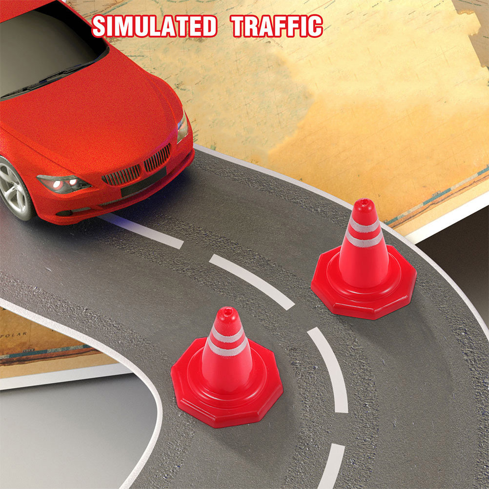 24Pcs Mini Traffic Cones Red P - Kid Education recension och pris