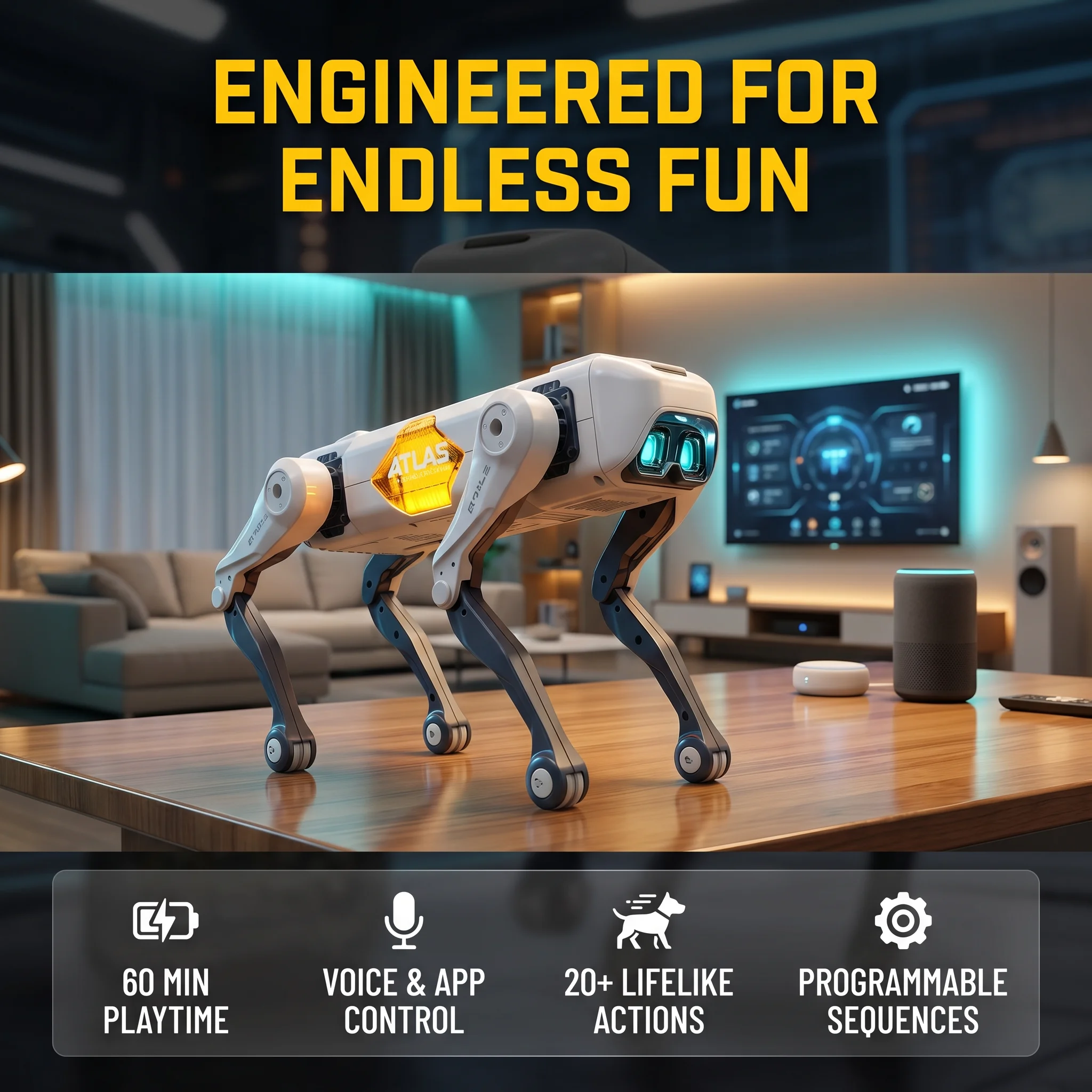 AI Smart Robot Dog, Voice & AP - Kid Education recension och pris