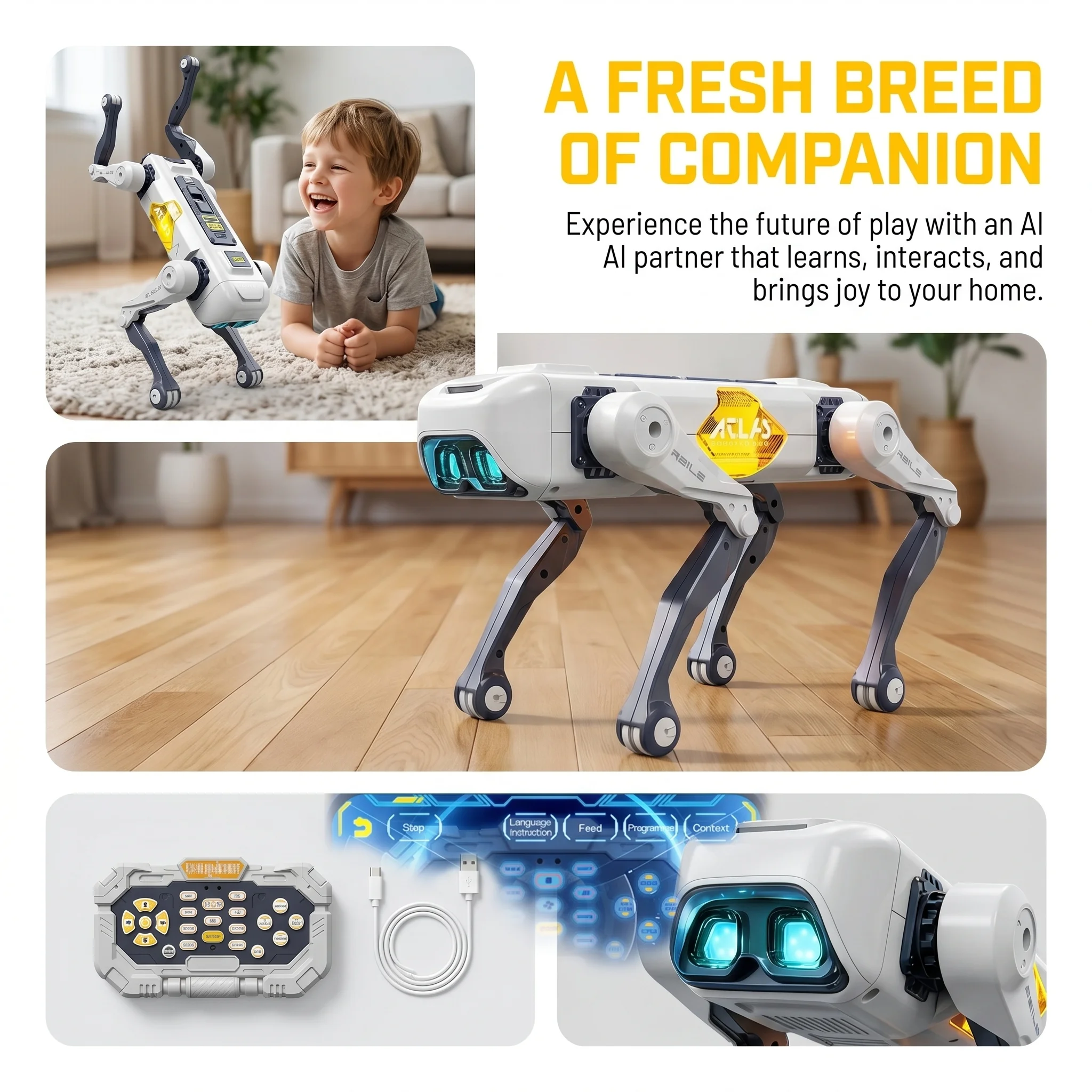 AI Smart Robot Dog, Voice & AP - Kid Education recension och pris