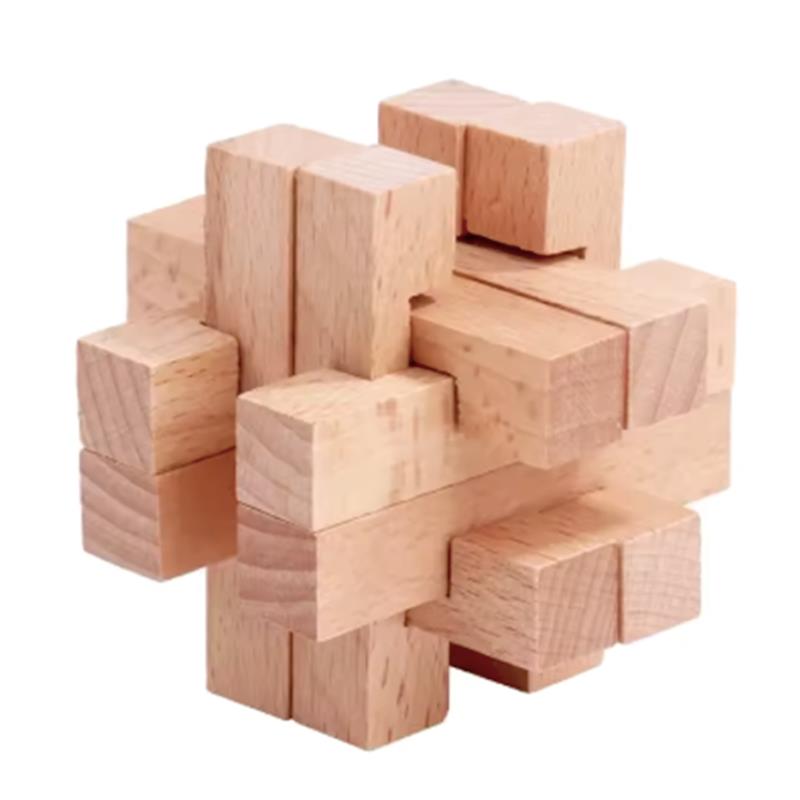 Wooden Brain Teaser for Adults - Brain Teaser Cube recension och pris
