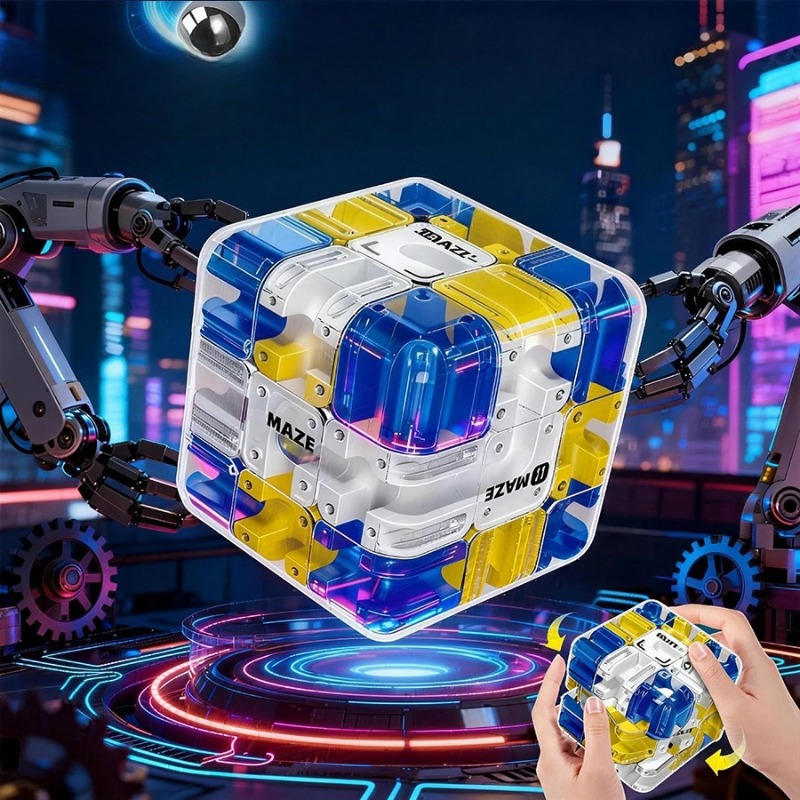 1-10PCS 3D Maze Puzzle Cube Br - Brain Teaser Cube recension och pris