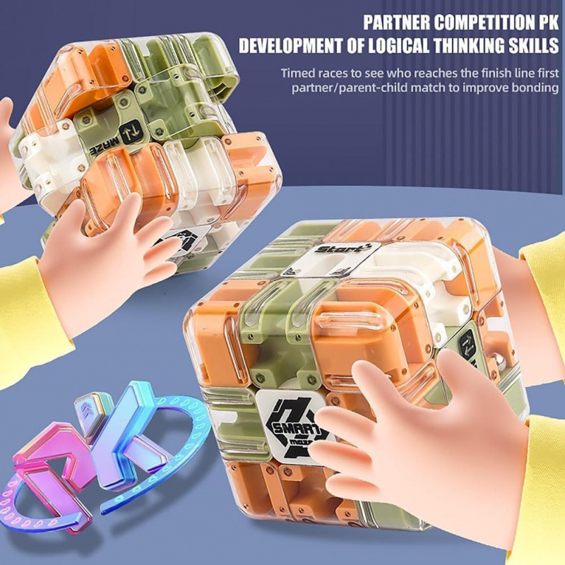 1-10PCS 3D Maze Puzzle Cube Br - Brain Teaser Cube recension och pris
