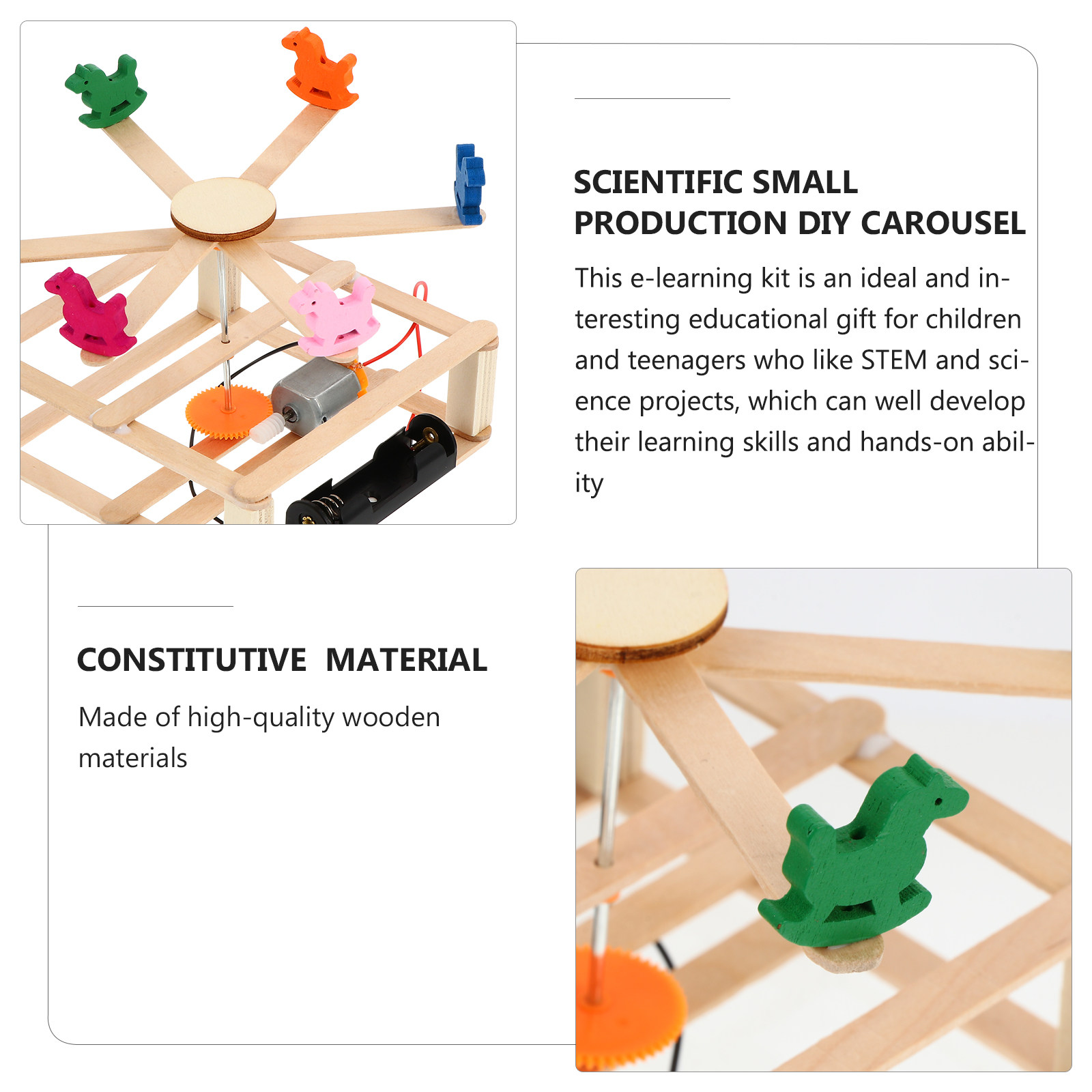 1Set Merry-Go-Round Assemble K - Kids Education Kit recension och pris