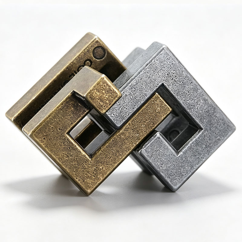 Magic IQ Cast Coil Difficult M - Brain Teaser Cube recension och pris
