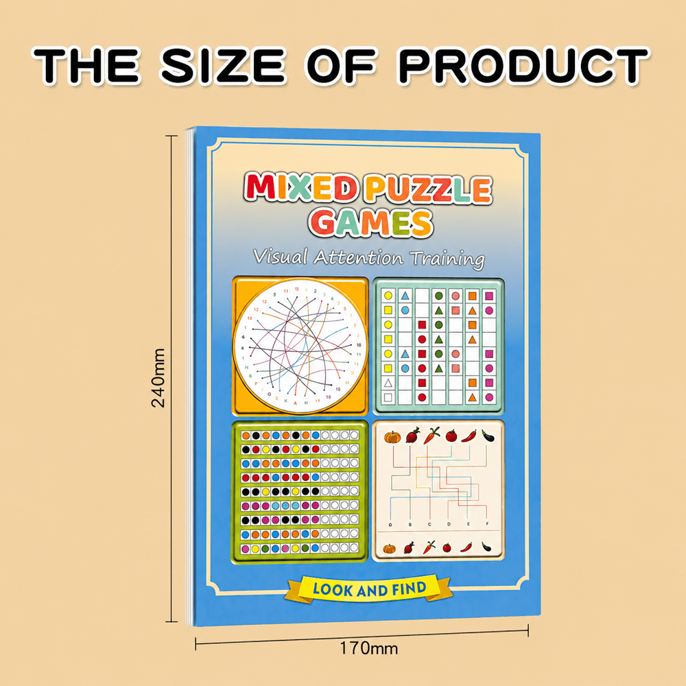 Mixed Puzzle Games Workbook 32 - Brain Teaser Cube recension och pris