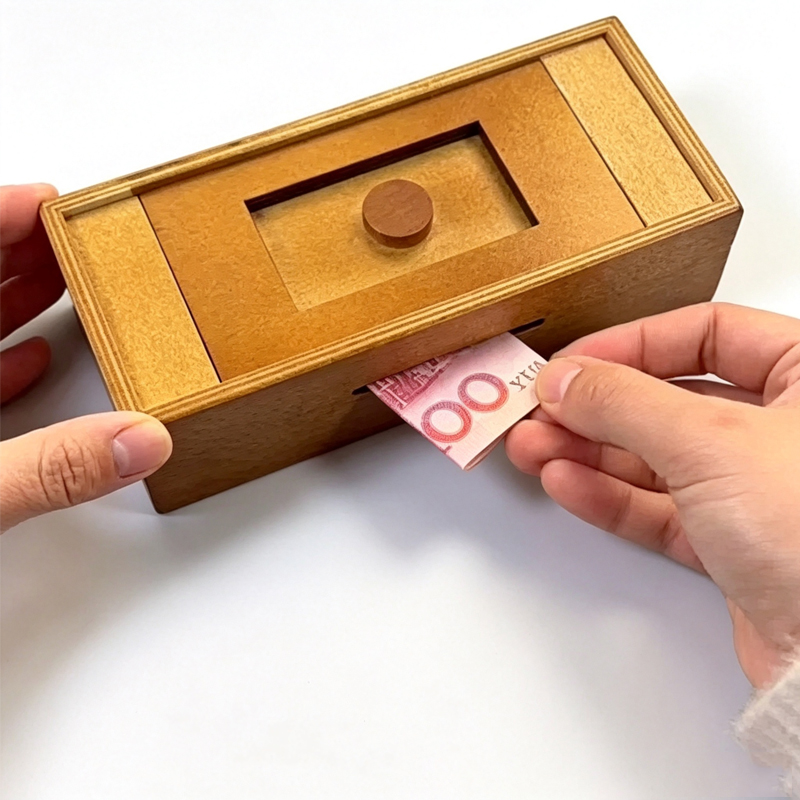 Wooden Puzzle Box with Secret  - Brain Teaser Cube recension och pris